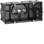 HAGER Geräteeinbaudose GEB-K 2-fach Rückwand GLS55002 60mm schraub Zugentlastung