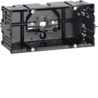 Bild vom Produkt: HAGER Geräteeinbaudose GEB-K 2-fach Rückwand GLS55002 60mm schraub Zugentlastung