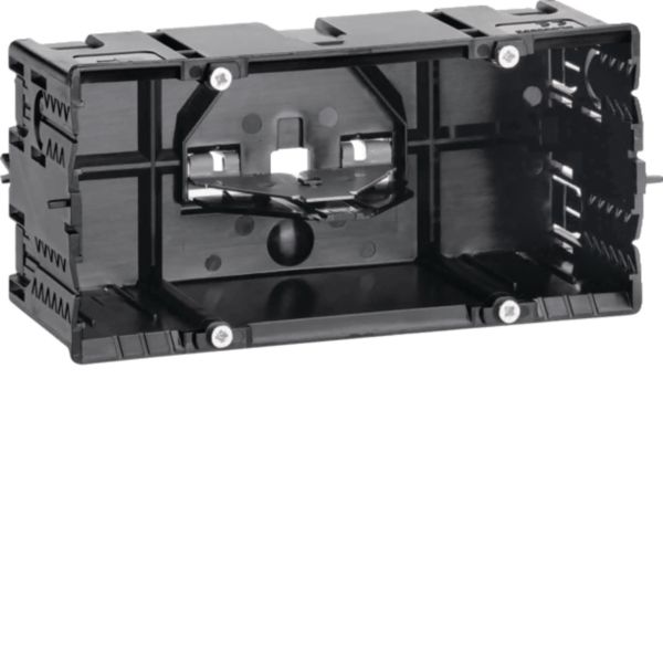 HAGER Geräteeinbaudose GEB-K 2-fach Rückwand GLS55002 60mm schraub Zugentlastung