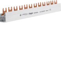 HAGER Phasenschiene 3ph 17,5mm 210mm 80A KDN380A 16qmm Gabel isol