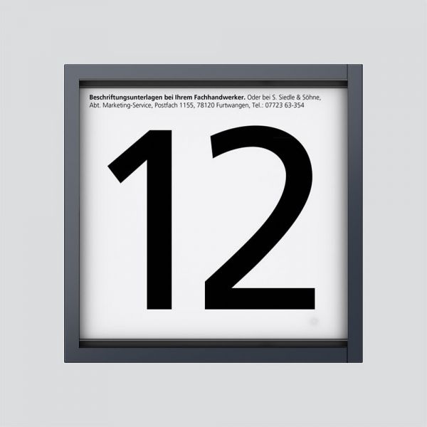 Siedle SIEDLE Infomodul anthrazit 99x99x26mm IM 700-0 Außengewinde