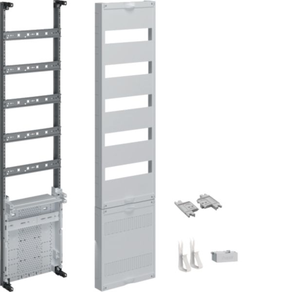 HAGER Verteilerfeld 5x12TE APZ mit Ausschn ZU37V5RKAPZ2 250x1050x96mm mit Abdeckung mit MPL