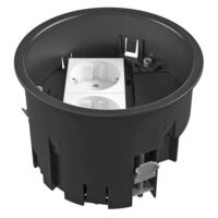 BETTERMANN Geräteeinsatz Kunststoff rnd schwarz MT R2 V RAL9011