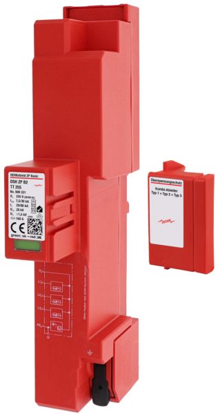 Dehn DEHN SE Kombi-Ableiter Sammelsch 4-polig 2TE DSH ZP B2 TT 255 230VAC 1,5kV Sammelsch