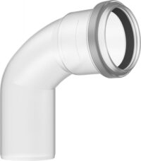 BOSCH Abgaszubehör FC-SE80-87 Abgasbogen 87 Grau, d:80mm