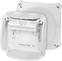 HENSEL Klemmenkasten 6qmm 5-fach Kunststoff Aufputz IP66 DK 0606 G 130x130x77mm hfr