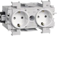 HAGER Steckdose 2-fach ver-weiß matt GEB-K IP20 GS20019016
