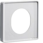 HAGER Geräteblende GEB-K 1-fach 80mm Kunststoff hfr G33749016 ver-weiß CEE_Dose