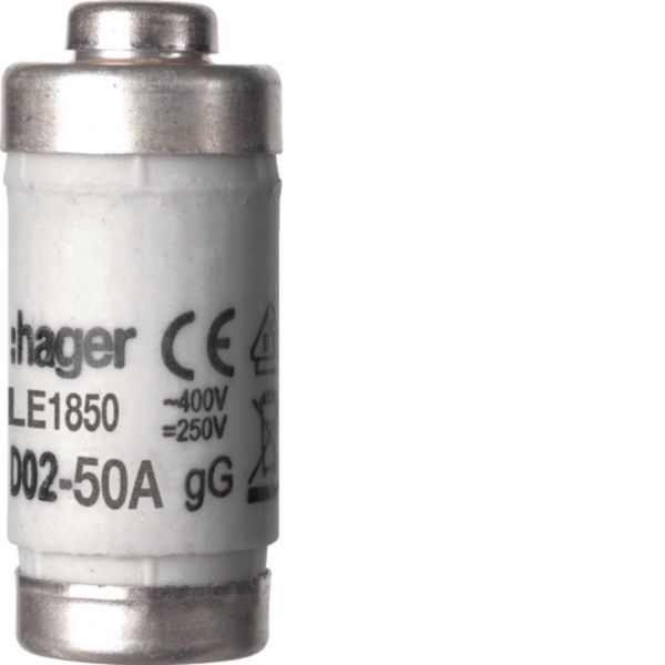 HAGER D0-Sicherungseinsatz D02 50A 400V LE1850 weiß gG