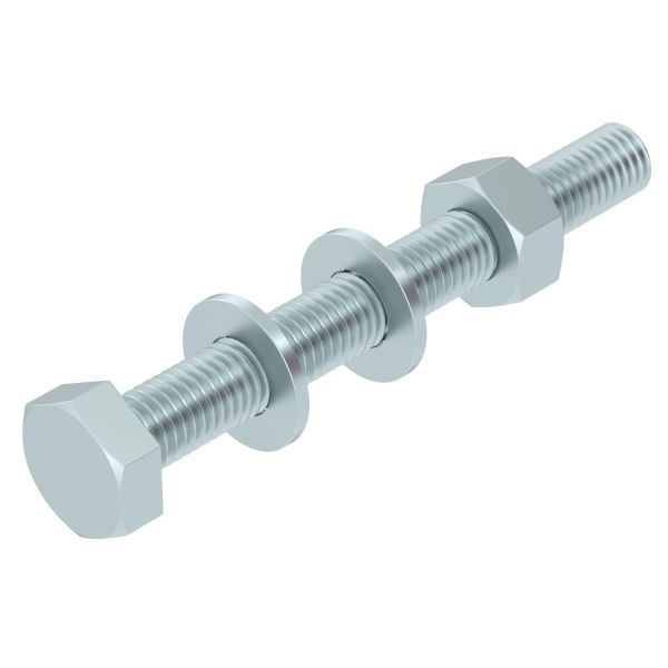 OBO Bettermann BETTERMANN Sechskantschraube M10x90mm SKS-Serie SKS 10x90 F mit Mutter M17 f/vz