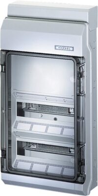 HENSEL Automatengehäuse Aufputz 2x12TE Kunststoff KV 9330 IP65 295x583x129mm ET93mm