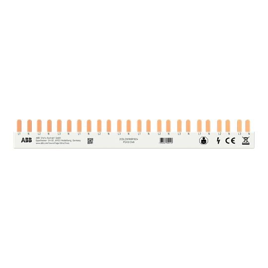 ABB Phasenschiene 3+N 17,6mm 23mm 10qmm PSX3/24N 63A Stift isol
