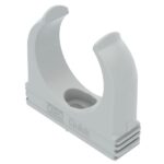 BETTERMANN Rohrschelle Ø26-39,2mm kompl Quick 2955 M40 Kunststoff anreihb Schraubl grau
