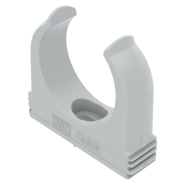 OBO Bettermann BETTERMANN Rohrschelle Ø26-39,2mm kompl Quick 2955 M40 Kunststoff anreihb Schraubl grau