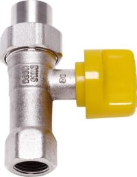 Installationszubehör Nr. 440/13 Gashahn R 1/2 mit TAE, Durchgangsform