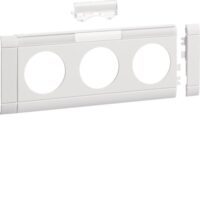 HAGER Geräteblende GEB-K 3-fach 80mm Kunststoff hfr GB080319016 ver-weiß Kanalsteckd_3f BSF