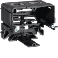 HAGER Geräteeinbaudose GEB-K 1-fach Rückwand GLS5510 Tragring/bügel 60mm rast offen