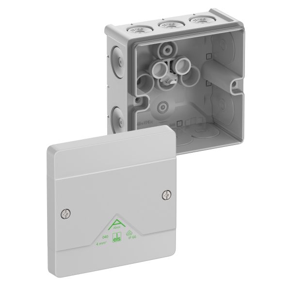 Spelsberg SPELSBERG Abzweigkasten 102x102mm Kunststoff grau Abox 040-L IP66 IK07 hfr
