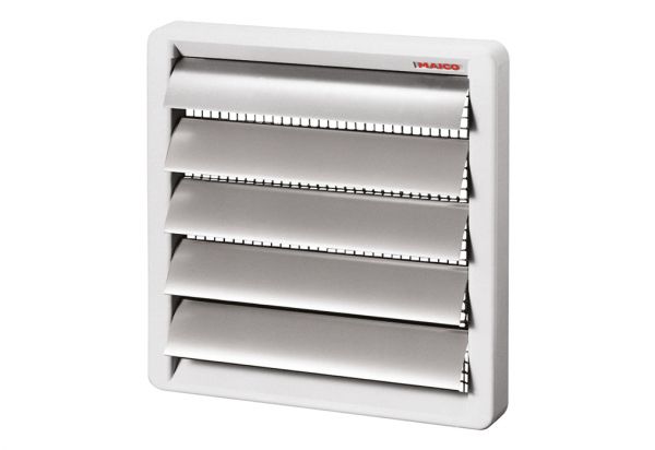 Maico MAICO Wand-Jalousieklappe Kunststoff 325x325mm AS 20 Ø200mm ausblas Mit Einbaurahmen
