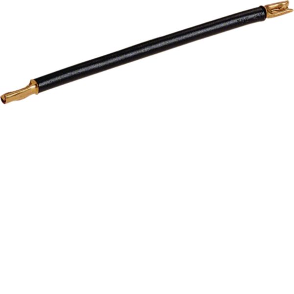 HAGER Verdrahtungsbrücke 1ph 110mm 6qmm K67H 32A Stift isol schwarz