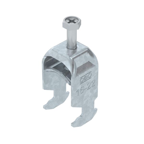 OBO Bettermann BETTERMANN Bügelschelle 16-22mm 1-fach ST BS-H1-M-22 FT C-Profil W=ST hfr