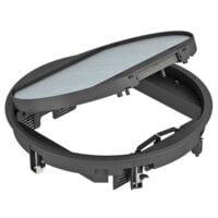 BETTERMANN Geräteeinsatz Kunststoff rnd 3-fach schwarz GESR9-2U12T 9011 mit Belagaussp 5mm