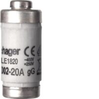 HAGER D0-Sicherungseinsatz D02 20A 400V LE1820 bl gG