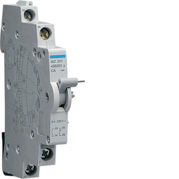 HAGER Hilfsschalter 1S 1Ö 6A 230V 0,5TE MZ201 Leitungsschutzschalt