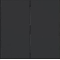 HAGER Wippe Serien Schalter schwarz matt Ax/Cx WAW2000BM