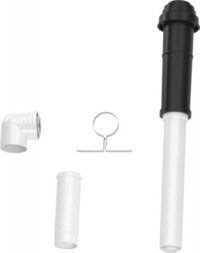 BOSCH Abgaszubehör FC-Set80-C33x, hinten Grundbausatz C33x, schwarz, d:80/125mm