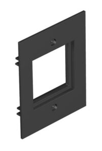 BETTERMANN Abdeckplatte PA 71mm schwarz RM45 T12L P15S 9011