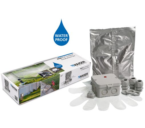KAISER Abzweigdose IP68 6qmm 95x95x55mm 2521 quadrat uni Kunststoff hfr