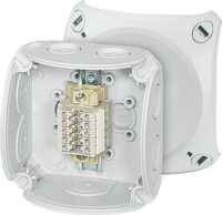 HENSEL Klemmenkasten 2,5qmm 5-fach Kunststoff Aufputz RK 0205 T 93x93x62mm IP66