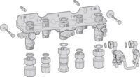 BOSCH Montage-Anschlussplatte Nr. 1660 für Kombigeräte