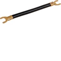 HAGER Verdrahtungsbrücke 1ph 100mm 10qmm K67K 50A Gabel isol schwarz