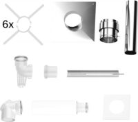 BOSCH Abgaszubehör FC-Set80-C93x (oben) Grundbausatz C93x, d:80/125mm, Edelstahl