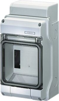 HENSEL Automatengehäuse Aufputz 1x4,5TE Kunststoff KV 1504 IP54 126x228x111mm ET93mm