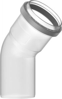BOSCH Abgaszubehör FC-SE80-45 Abgasbogen 45 Grau, d:80mm
