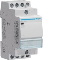 HAGER Installationsschütz 25A 230V/AC 4S ESC425 400V/UC 1900W/AGL 950VA/LL 2TE