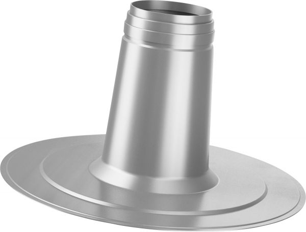 BOSCH Abgaszubehör FC-O60_80 Flachdachflansch, 0 Grau, d:125, L: 150mm