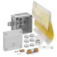 SPELSBERG Abzweigkasten 92x92mm Kunststoff grau Abox Pro XT SLK-2,5² IP68 IK09 hfr