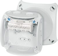 HENSEL Klemmenkasten 2,5qmm 5-fach Kunststoff Aufputz DK 0202 G 93x93x62mm IP66 hfr