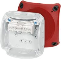 HENSEL Klemmenkasten 2,5qmm 5-fach Kunststoff Aufputz DK 0202 R 93x93x62mm IP66 hfr