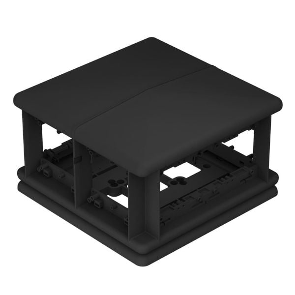 BETTERMANN Aufflur-Tank PA RAL9011 8-fach T8NL 00C 9011 225x138x225mm horizontal