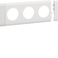 HAGER Geräteblende GEB-K 3-fach 80mm Kunststoff hfr GB080309016 ver-weiß Kanalsteckd_3f