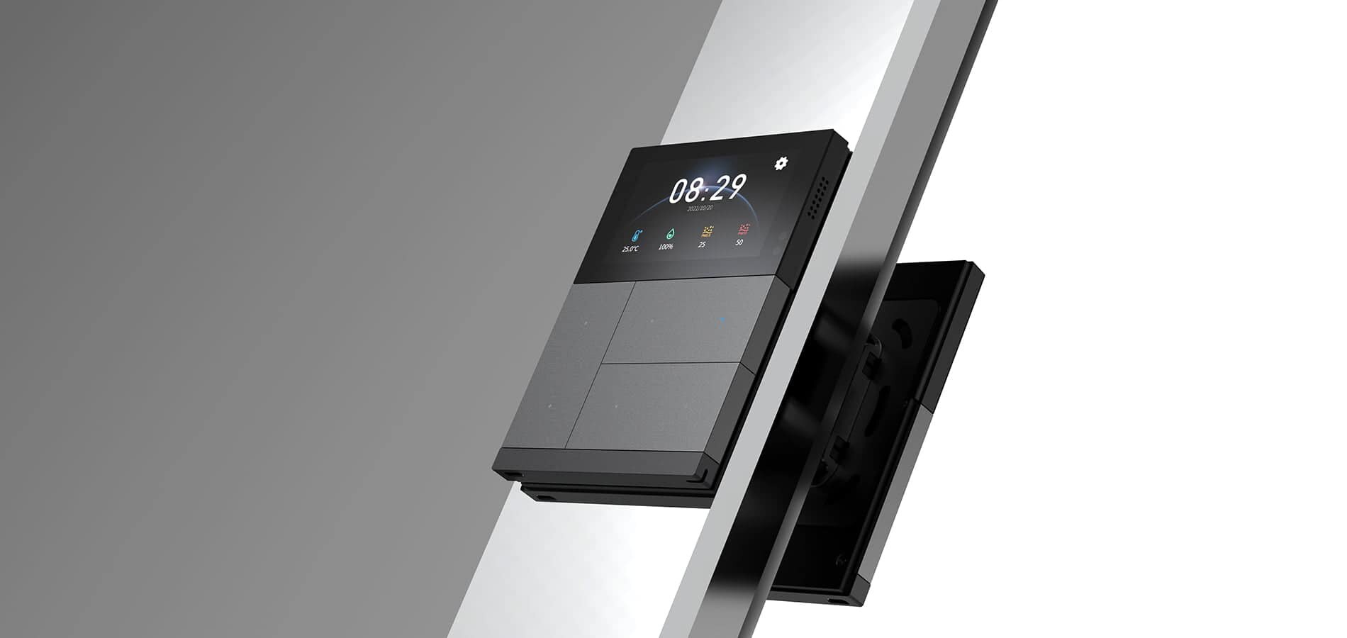 GVS WALTZ Tastsensor als Teil ruhiger Raumgestaltung