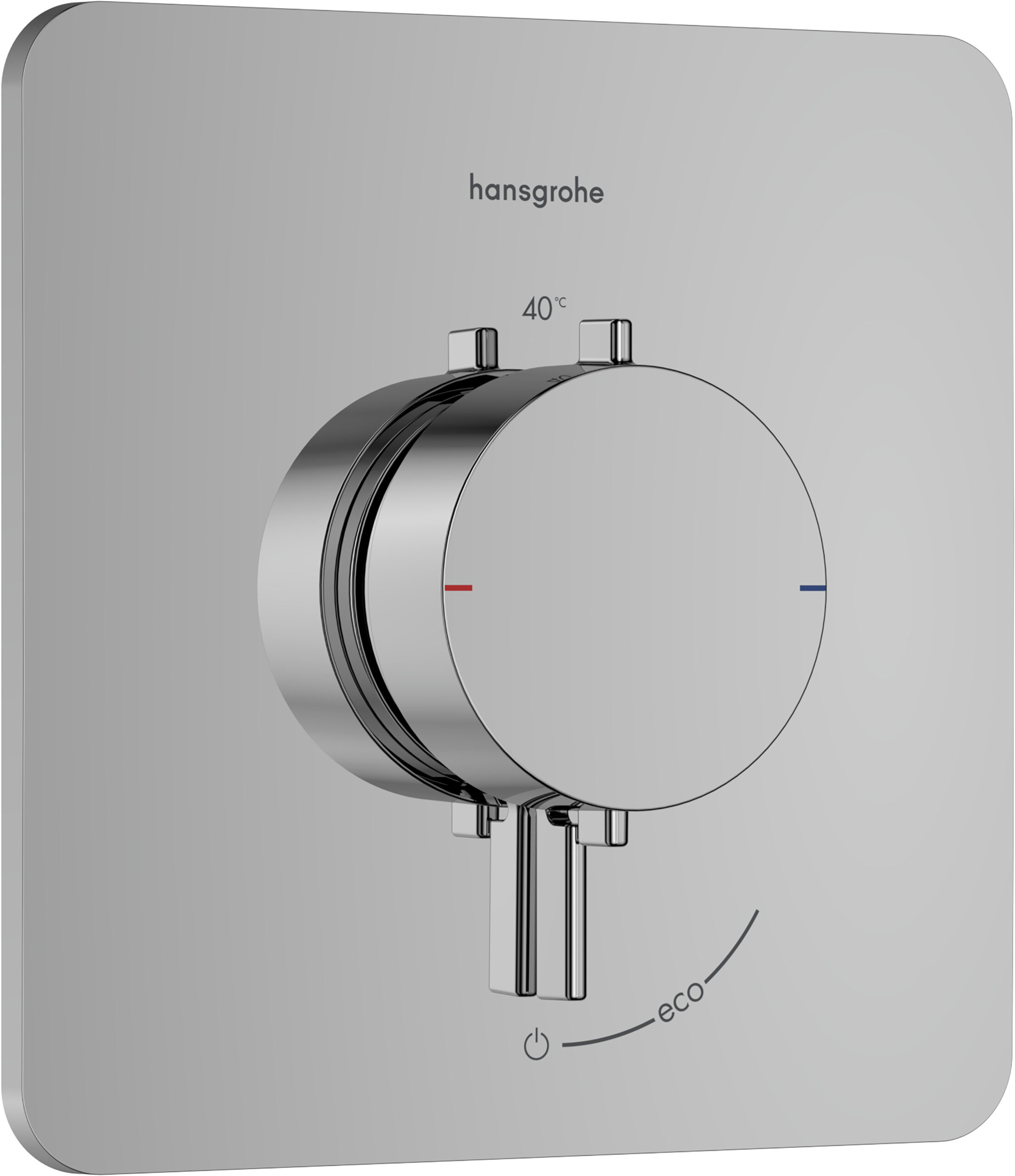 HANSGROHE Thermostat Unterputz Ecostat Comfort Fertigset 1 Verbraucher chrom