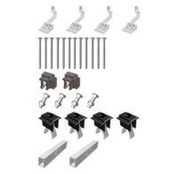 VAILLANT Schrägdach-Set, Erweiterung +2 für Montage 2 x VPV P, Rahmen schwarz