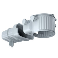 KAISER Leuchteneinbaugehäuse für HV für NV HaloX 1281-30 für Beton 105mm Ø100mm