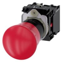 Siemens Dig Industr. Not-Halt-Pilzdrucktaster 22mm, rot, 40mm 3SU1100-1HB20-1PA0
